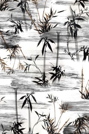 水墨印花华亿平台图片