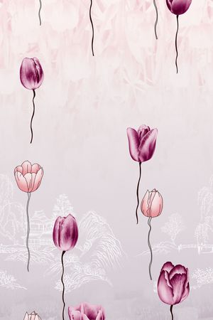 郁金香印花华亿平台图片