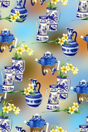 中国风印花华亿平台图片