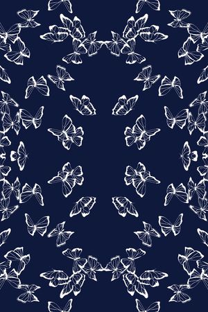 蝴蝶印花华亿平台图片