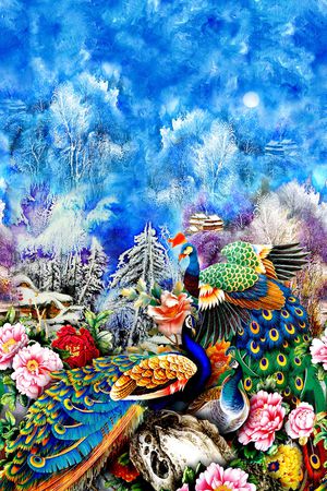 风景印花华亿平台图片