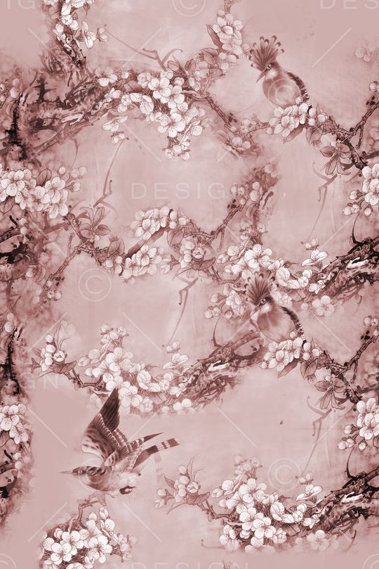 花鸟印花华亿平台图片