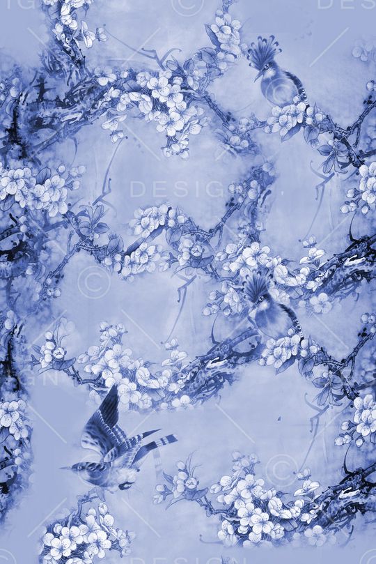 花鸟印花华亿平台图片