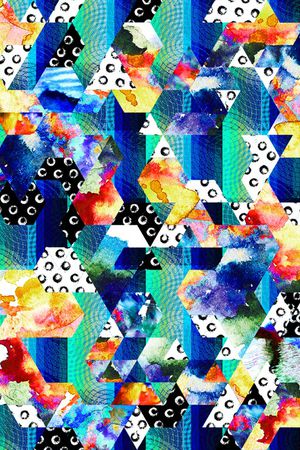 马赛克印花华亿平台图片