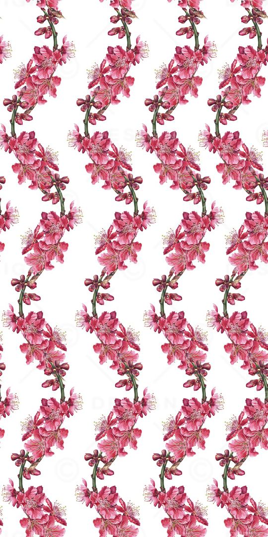 手绘花印花华亿平台图片