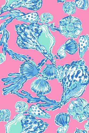 海洋生物印花华亿平台图片