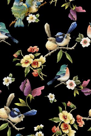 中国风旗袍印花华亿平台图片