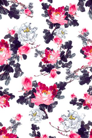 荷花印花华亿平台图片