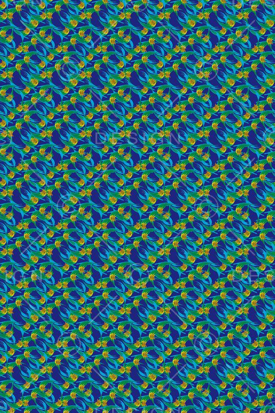 热带鱼印花华亿平台图片