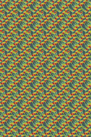 热带鱼印花华亿平台图片