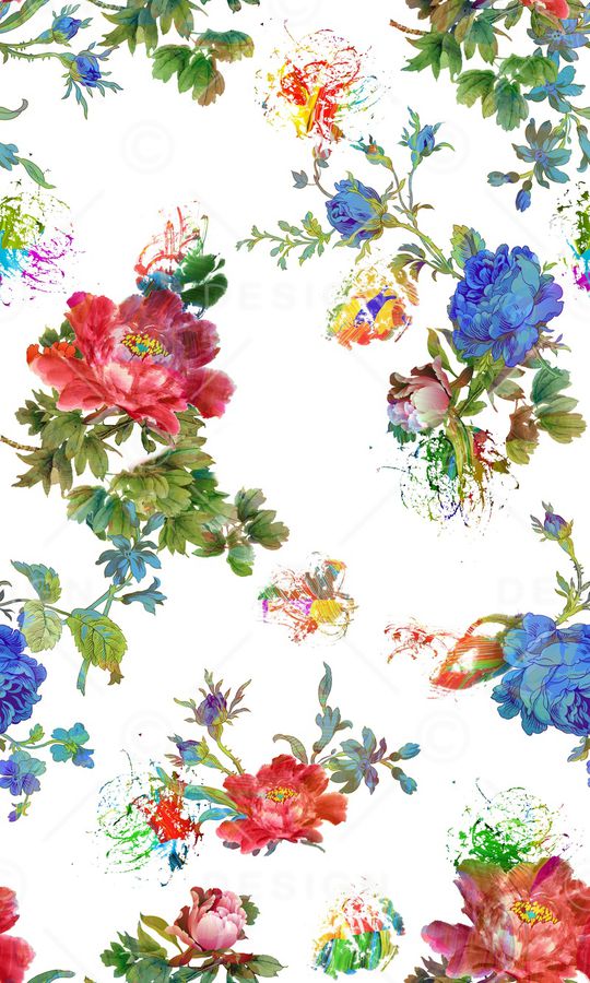 手绘印花华亿平台图片