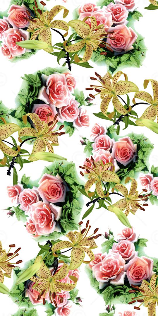 玉兰花印花华亿平台图片