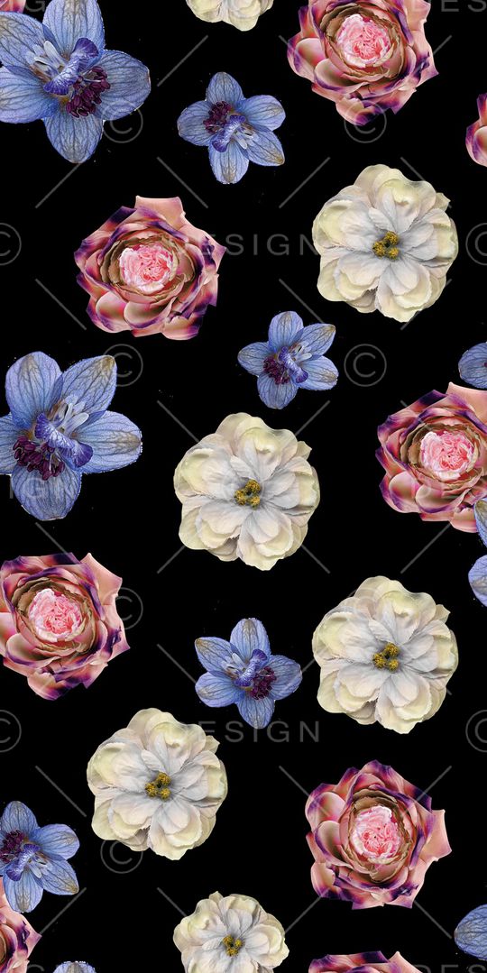 玉兰花印花华亿平台图片