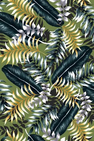 棕榈叶印花华亿平台图片