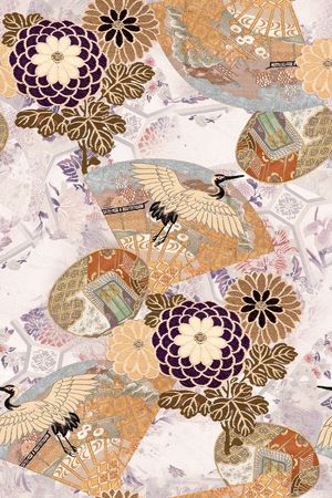 中国风印花华亿平台图片