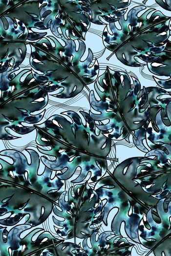 C热带风情印花华亿平台图片