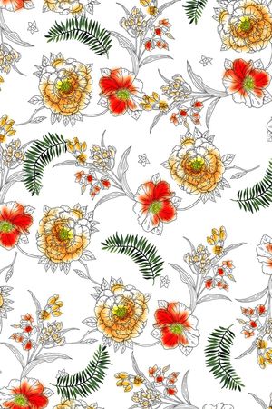 花卉印花华亿平台图片