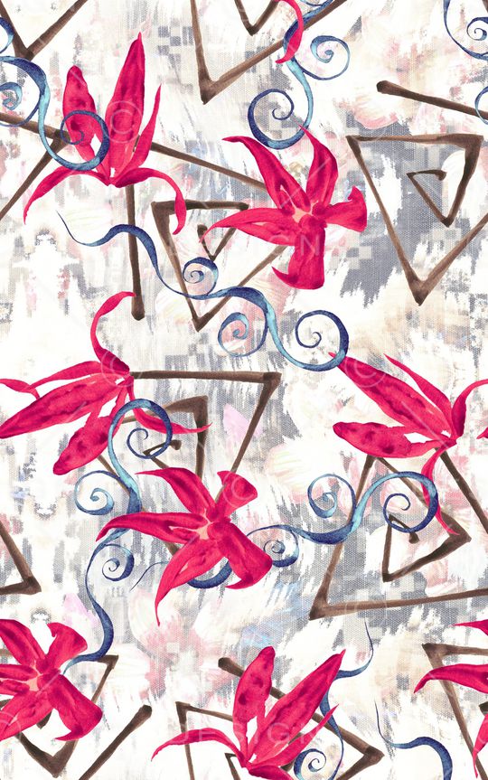 花朵印花华亿平台图片