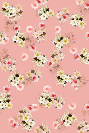 小碎花印花华亿平台图片