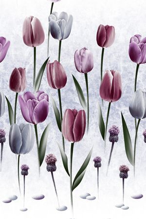 郁金香印花华亿平台图片