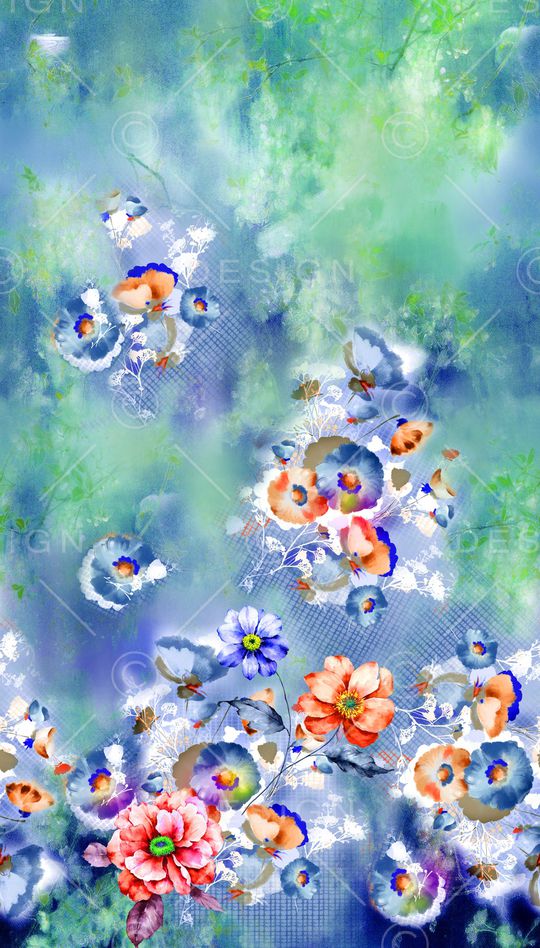 水彩印花华亿平台图片