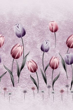 郁金香印花华亿平台图片