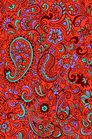 佩斯利印花华亿平台图片