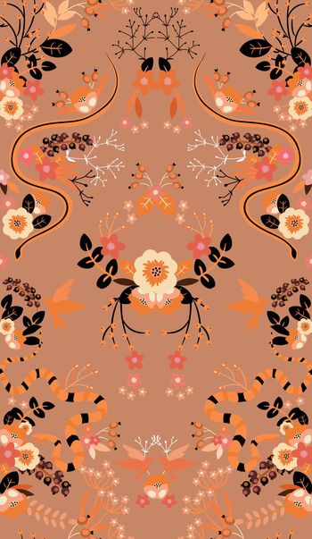 807899-花蛇壁纸驼色