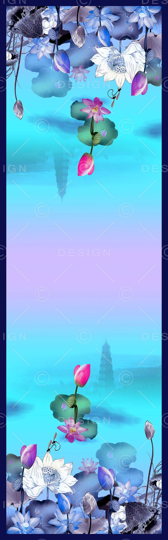 披肩长巾印花华亿平台图片