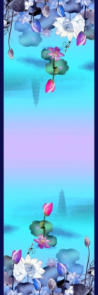 披肩长巾印花华亿平台图片