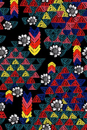 不规则几何印花华亿平台图片