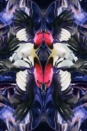 水彩印花华亿平台图片