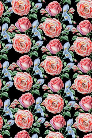 玫瑰印花华亿平台图片