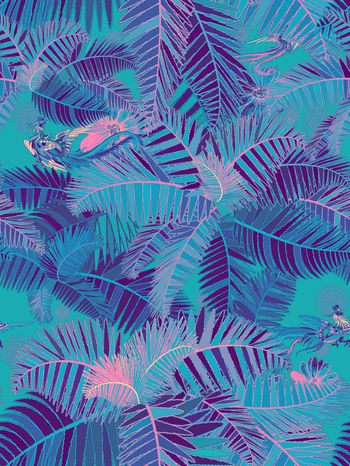 热带风印花华亿平台图片