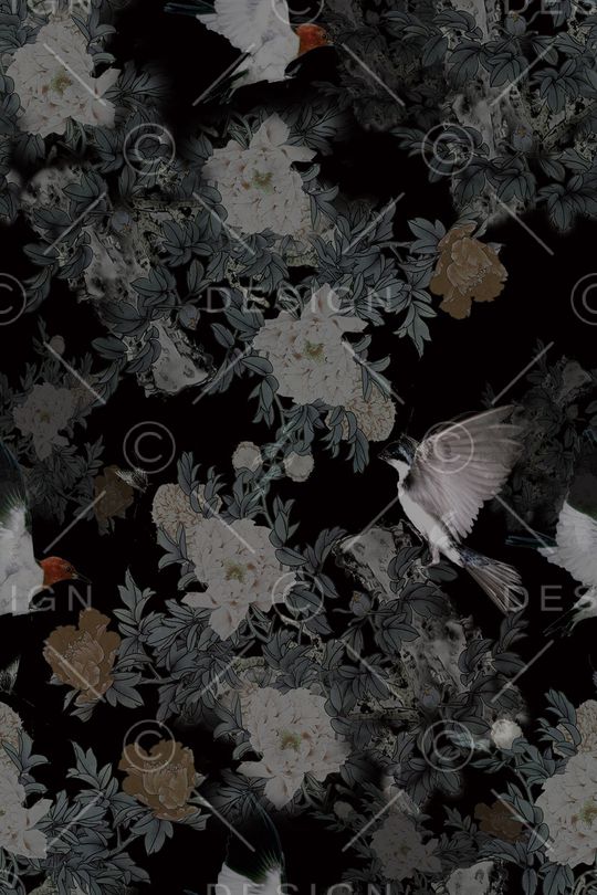 中国风印花华亿平台图片