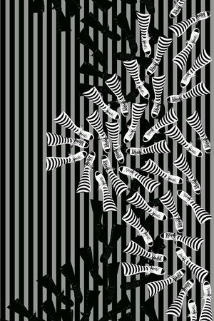 条纹印花华亿平台图片