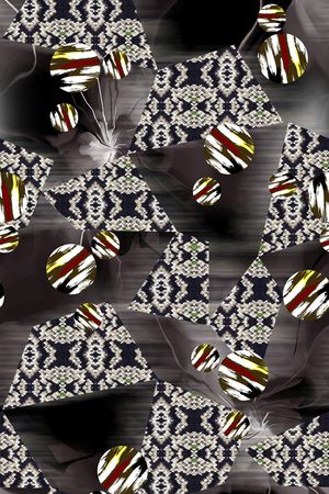 几何印花华亿平台图片