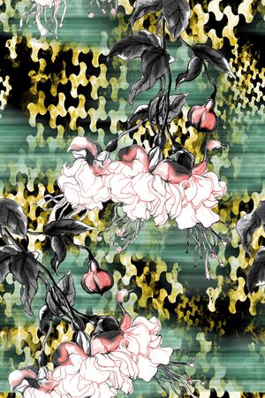 几何印花华亿平台图片