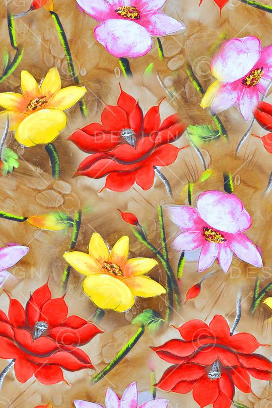 手绘印花华亿平台图片