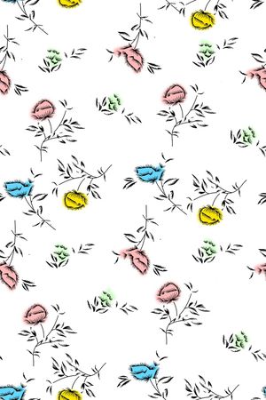 碎花印花华亿平台图片