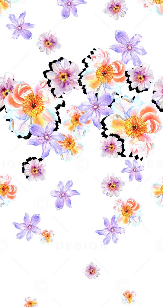 兰花印花华亿平台图片