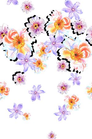 兰花印花华亿平台图片