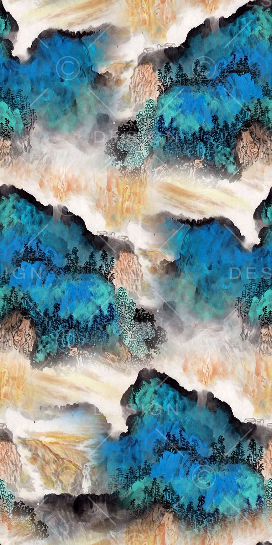 抽象印花华亿平台图片