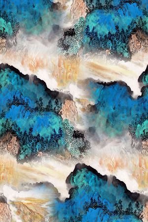 抽象印花华亿平台图片