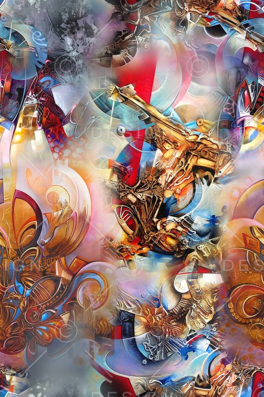 抽象印花华亿平台图片