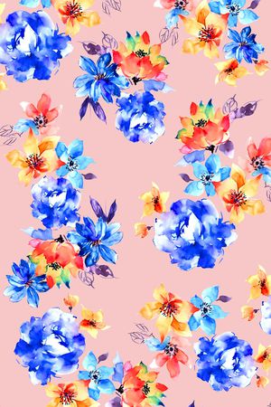 水彩印花华亿平台图片