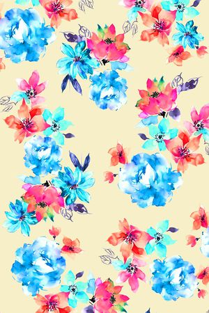 水彩印花华亿平台图片