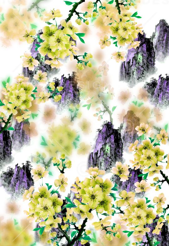 定位花印花华亿平台图片