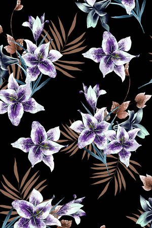 花卉印花华亿平台图片