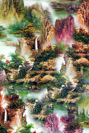 山脉印花华亿平台图片